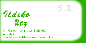 ildiko utz business card